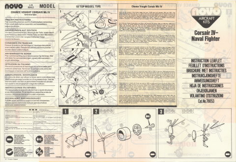 NOVO Cat.No.78053 Chance Vought Corsair F4U-1D, NOVO Toys Ltd, UK 1980